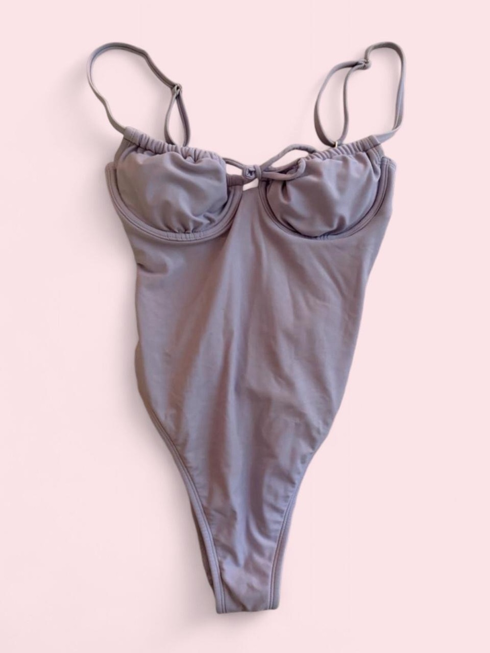 wild fable Molded Cup Bandeau One-Piece - Taupe